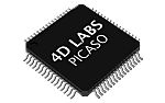 Grafický řadič PICASO, I2C, SPI, počet kolíků: 64, TQFP