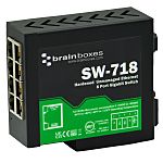 Brainboxes SW 718, Unmanaged 8 Port Ethernet Switch