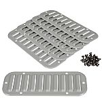 Schneider Electric Grey Steel Vent Grille, 244 x 90mm