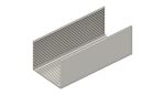 Fischer Elektronik KO Series Aluminium Cover for Use with 100mm Eurocards, 220 x 105 x 83mm