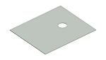 Fischer Elektronik Flame Retardant Silicone Thermal Insulation, 24mm x 20mm x 0.3mm