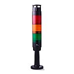 AUER Signal CT5 Series Amber, Green, Red Signal Tower, 3 Lights, 24 V, Tube Mounted
