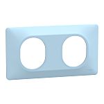 Blue 2 Gang Light Switch Cover