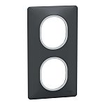 Anthracite 2 Gang Light Switch Cover