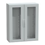 PanelSeT PLA Series Fibreglass Reinforced Polyester Double-Door-Door Floor Standing Enclosure, Glazed Door Door, IP65,