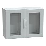PanelSeT PLA Series Fibreglass Reinforced Polyester Double-Door-Door Floor Standing Enclosure, Glazed Door Door, IP65,