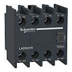 Auxiliary Contact Block, 4 Contact, 3NO/1NC, Screw Mount, TeSys Deca TeSyS D