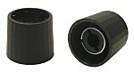 RS PRO 19.7mm Black Potentiometer Knob for 6mm Shaft D Shaped