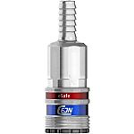 CEJN Aluminium, Steel Male Pneumatic Quick Connect Coupling, 5/16in Hose Barb