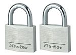 Master Lock Padlock Weatherproof Aluminium Padlock, Keyed Alike, 6mm Shackle, 40mm Body