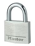 Master Lock Padlock Weatherproof Aluminium Padlock, Keyed Alike, 6mm Shackle, 40mm Body