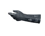 Ansell 53003070 Black Nylon Chemical Resistant Work Gloves, Size 7, Neoprene Coating