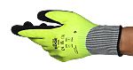 Ansell EDGE 48969 Black, Yellow Nylon Cut Resistant Work Gloves, Size 10, Nitrile Coating