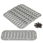 Schneider Electric Grey Steel Grille, Square Face Slat, 445 x 148mm
