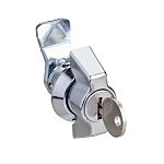 Schneider Electric Silver Steel, Zamak Lockable Handle, Key Unlock