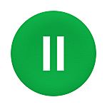 Schneider Electric Green Push Button Cap for Use with Harmony XAL, Harmony XB4, Harmony XB5, 22mm