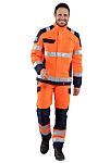 DMD 6361000ATXT Orange Unisex Hi Vis Jacket, 5