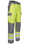 DMD 606970ATXT Grey, Yellow Anti-Static, Chemical Resistant, Flame Retardant, Waterproof Hi Vis Trousers Leg Length 85cm
