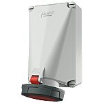 MENNEKES IP67 Industrial Interlock Socket 5P, Earthing Position 6h, 125A, 400 V