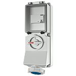 MENNEKES Switchable IP67 Industrial Interlock 3P, Earthing Position 6h, 16A, 230 V