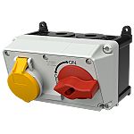MENNEKES Switchable IP44 Industrial Interlock 3P, Earthing Position 4h, 16A, 110 V