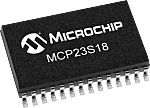 Microchip I/O Expander SPI 28-Pin SOIC, MCP23S18T-E/SO