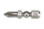 Vessel Phillips Screwdriver Bit, 30 mm Tip, 1/4 in Drive, Hex Drive, 30 mm Overall