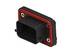 TE Connectivity, SUPERSEAL Automotive Connector Plug Black Panel Mount 34 Way, Through Hole Termination 8-2384723-6