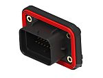 TE Connectivity, SUPERSEAL Cable connector Plug Black Board Mount 34 Way, Through Hole Termination 2384723-3