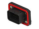 TE Connectivity, SUPERSEAL Cable connector Plug Black Board Mount 34 Way, Through Hole Termination 2384723-4
