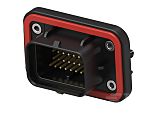 TE Connectivity, SUPERSEAL Automotive Connector Plug Black PCB Mount 34 Way, Through Hole Termination 1-2388688-3