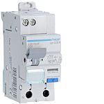 Hager RCBO, 20A Current Rating, 1P+N Poles, 30mA Trip Sensitivity, Type A