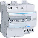 Hager RCBO, 20A Current Rating, 3P+N Poles, 300mA Trip Sensitivity, Type AC