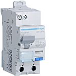 Hager RCBO, 16A Current Rating, 1P+N Poles, 10mA Trip Sensitivity, Type AC