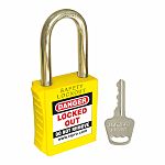 RS PRO Yellow 1-Lock ABS, Steel Safety Padlocks, 6mm Shackle, 46mm Attachment