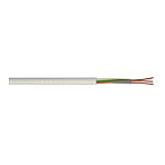RS PRO Power 2.5 mm² 4 Core Power Cable, White Polyvinyl Chloride PVC, 50m