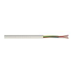 RS PRO Power 2.5 mm² 2 Core Power Cable, White Polyvinyl Chloride PVC, 100m