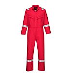 Portwest Red Reusable Hi Vis Overalls, 34