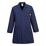 Portwest Navy Unisex Reusable Lab Coat, XL