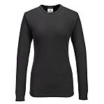Portwest Black 50% Cotton, 50% Polyester Base Layer, L