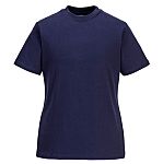 Portwest Navy 100% Cotton Short Sleeve T-Shirt, UK- XL