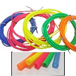 RS PRO Silicone, Flexible Tube, 2.3mm ID, 5.5mm OD, Blue, Green, Orange, Yellow, Pink, 1m