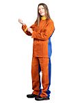 EDC PROTECTION E2254 Orange, Fire Retardant, Water Resistant Jacket, S