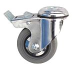 Guitel Hervieu Braked Swivel Castor Wheel, 70kg Capacity, 80mm Wheel