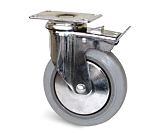Guitel Hervieu Braked Swivel Castor Wheel, 100kg Capacity, 150mm Wheel