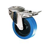 Guitel Hervieu Braked Swivel Castor Wheel, 150kg Capacity, 100mm Wheel