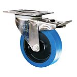 Guitel Hervieu Braked Swivel Castor Wheel, 150kg Capacity, 100mm Wheel