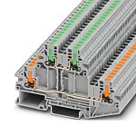 Phoenix Contact 1088773 Grey, 0.14 → 4mm², 2-Level, Push In Termination