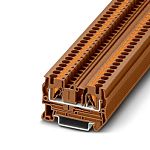 Phoenix Contact 1182209 Brown, 4mm², 1-Level, Push In Termination