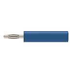 Schutzinger Blue, Male to Female Test Connector Adapter With Metal contacts and Nickel Plated - Socket Size: 4mm